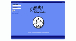 Desktop Screenshot of msbapolicy.org